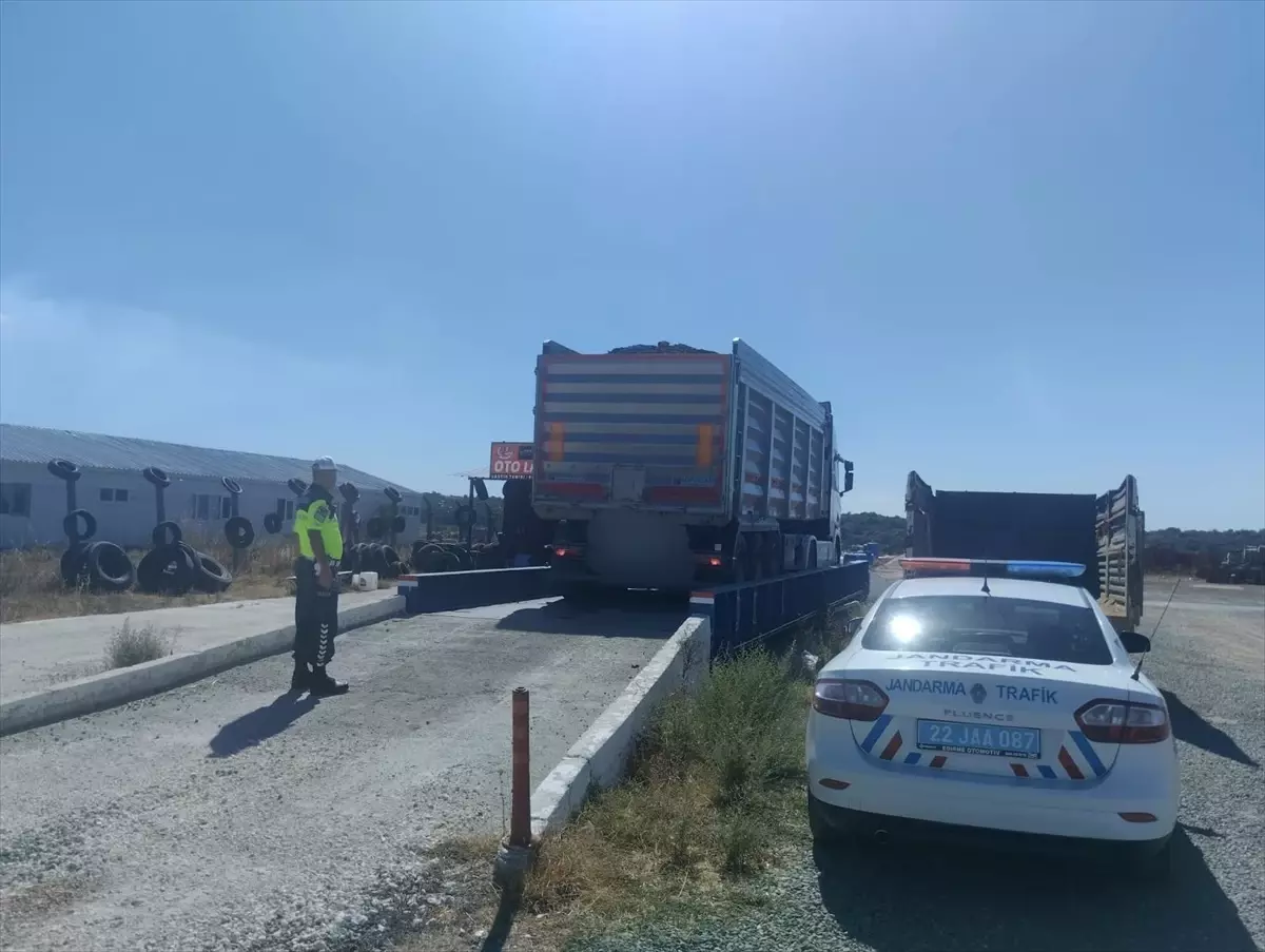 Edirne’de Aşırı Yükten 110 Bin Lira Ceza